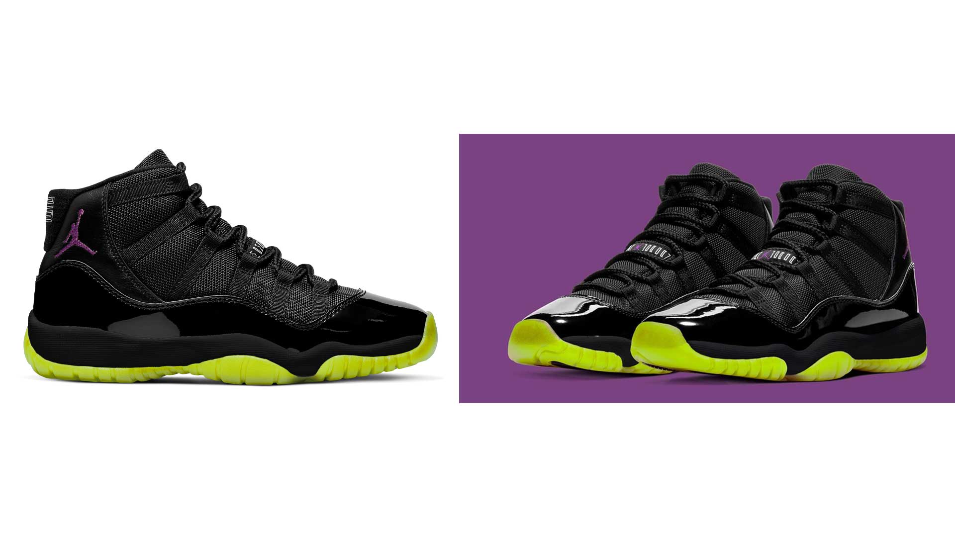Air Jordan 11 "Black/Barely Volt"