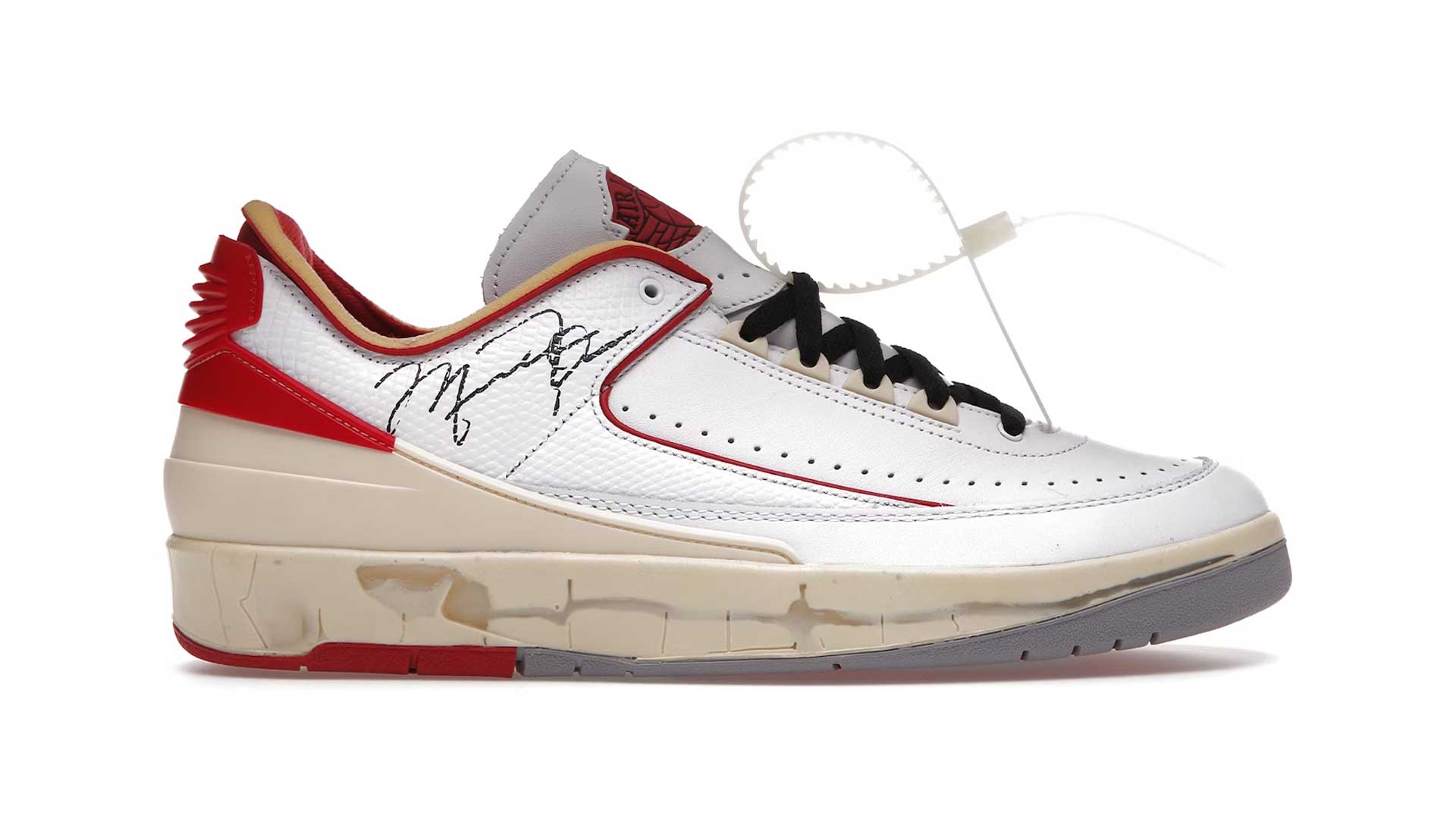 Off-White x Air Jordan 2 Low "White/Red"