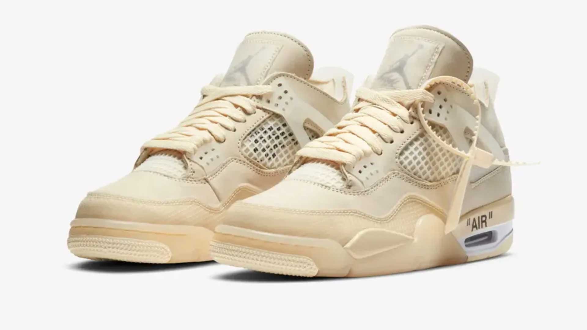 Off-White x Air Jordan 4 "Sail"