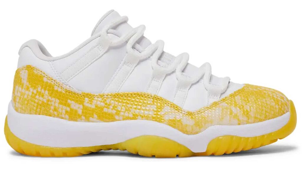Wmns Air Jordan 11 Low 'Yellow Snakeskin'
