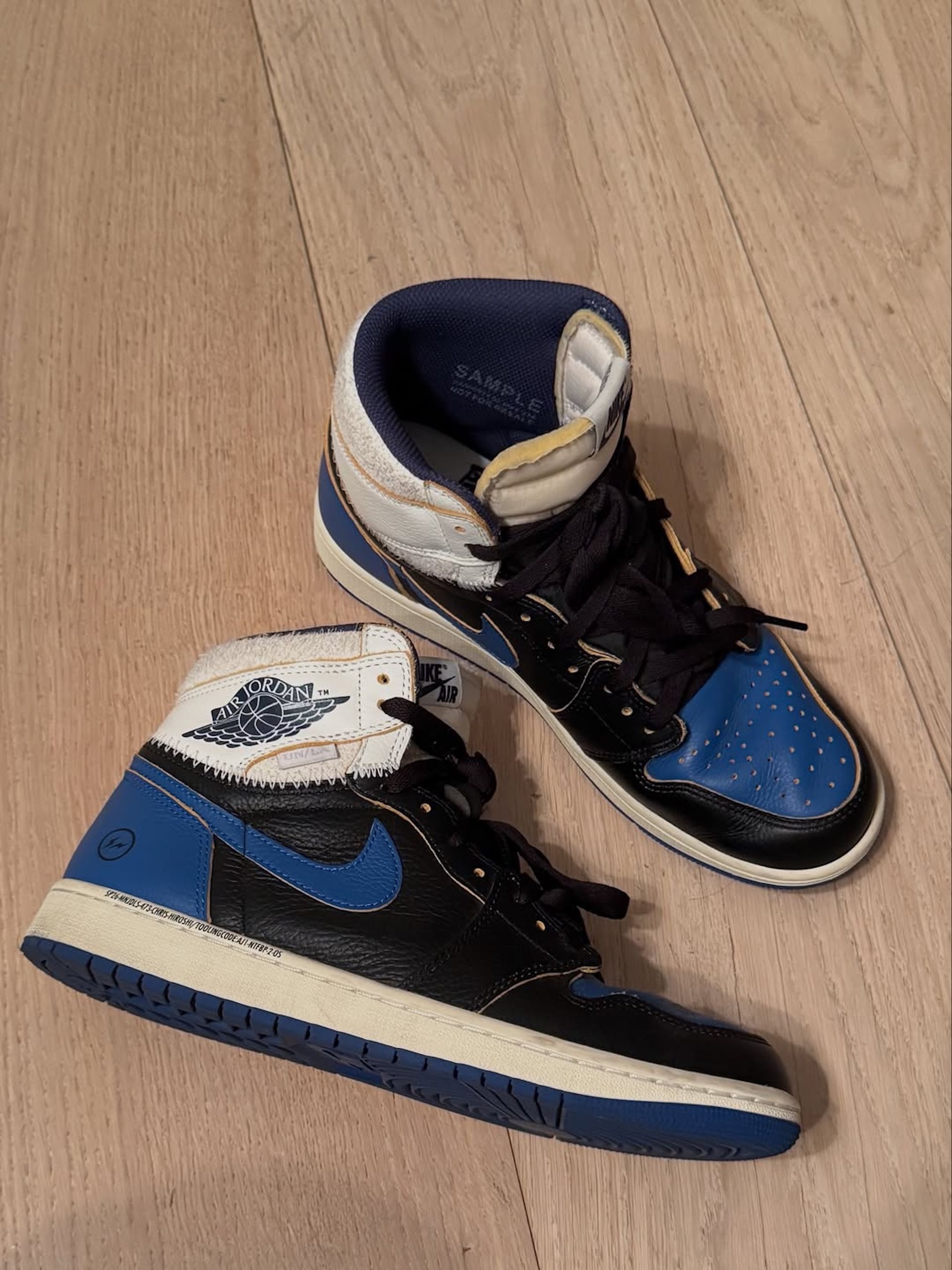 Union x Fragment x Air Jordan 1 High OG "Sport Royal" 