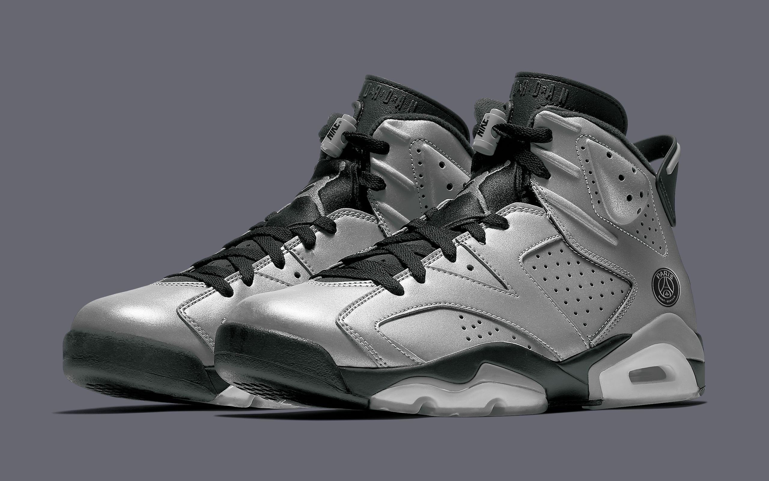 PSG x Air Jordan 6 "Metallic Silver"