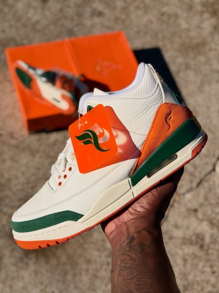 SoleFly x Air Jordan 3 "Miami Hurricanes"
