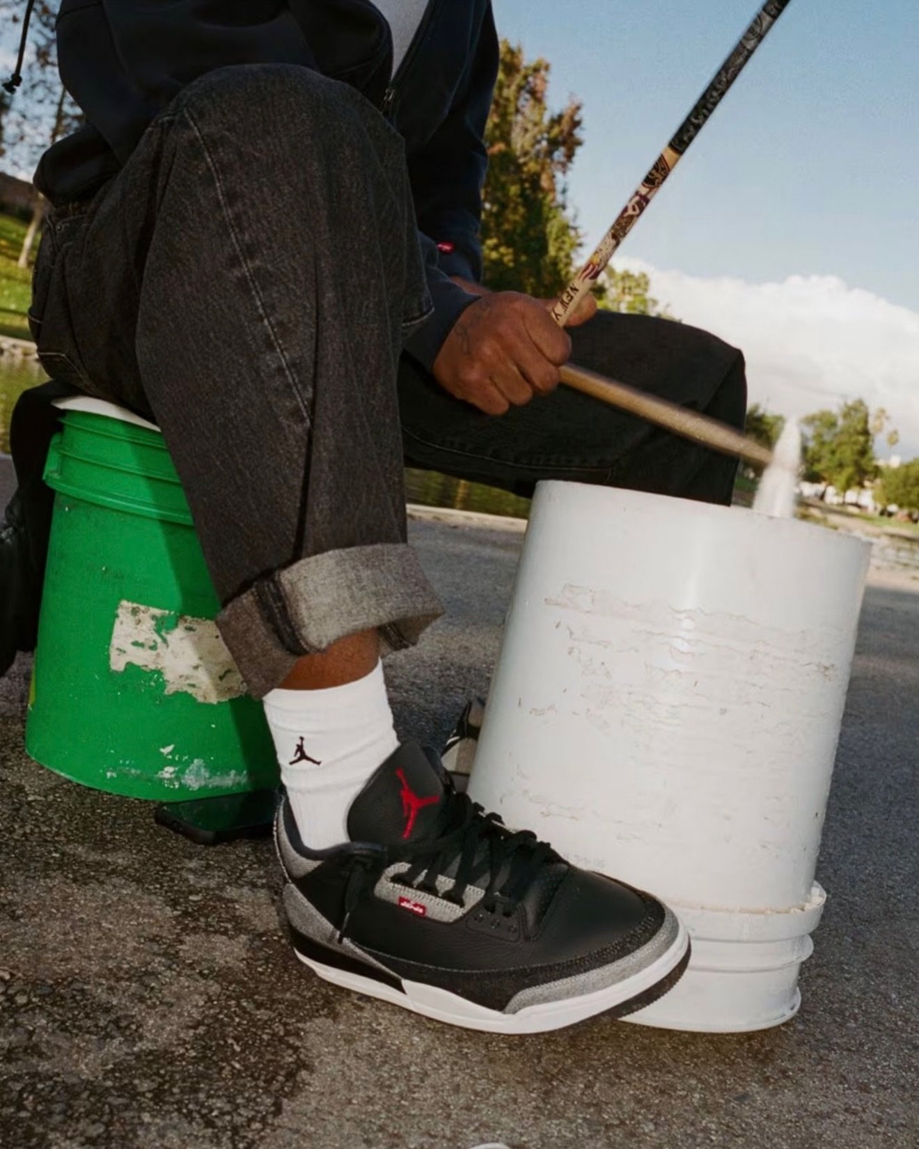 Levi's x Air Jordan 3 "Black Denim"
