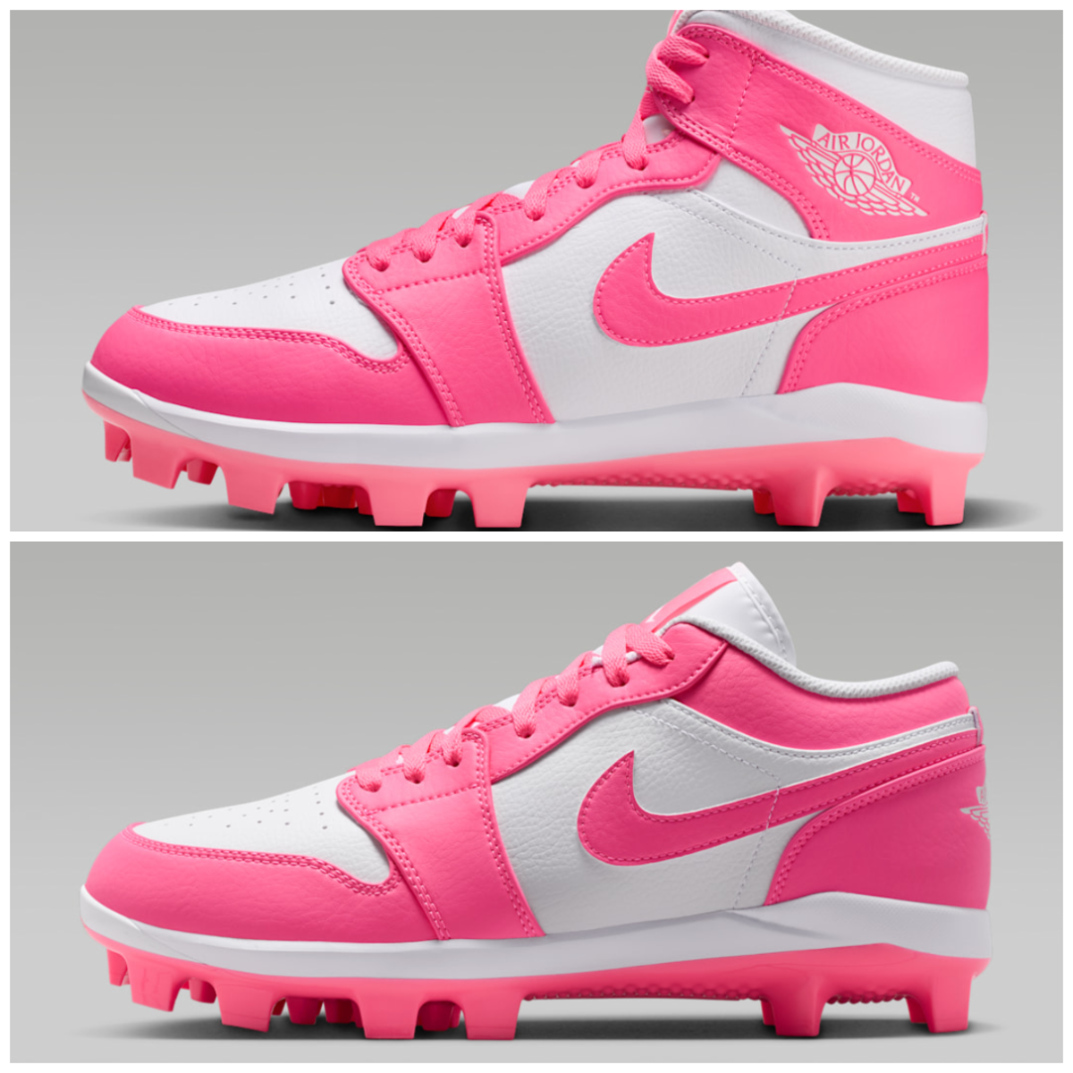 Air Jordan 1 MSC Cleats "Pink/White"