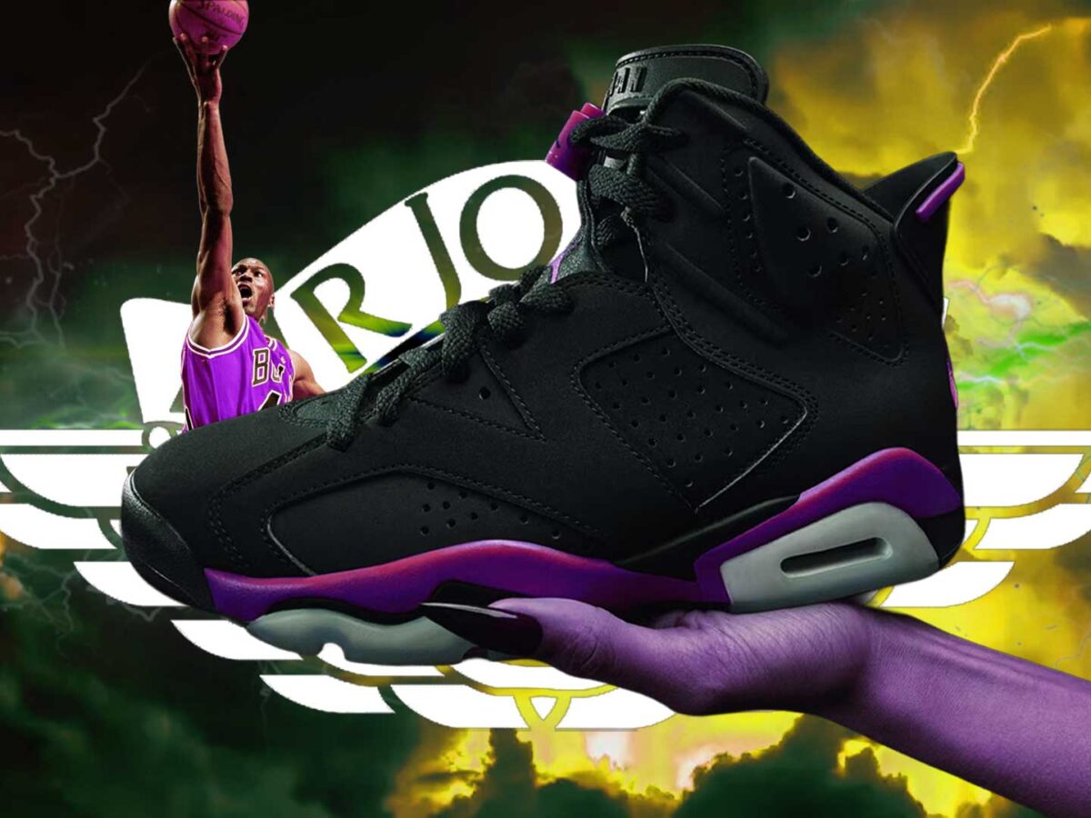 air jordan 6 purple and black